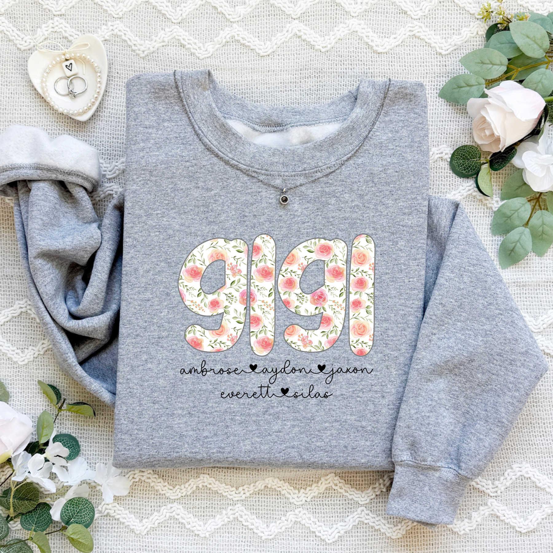Personalized Gigi Comfort Colors Sweatshirt