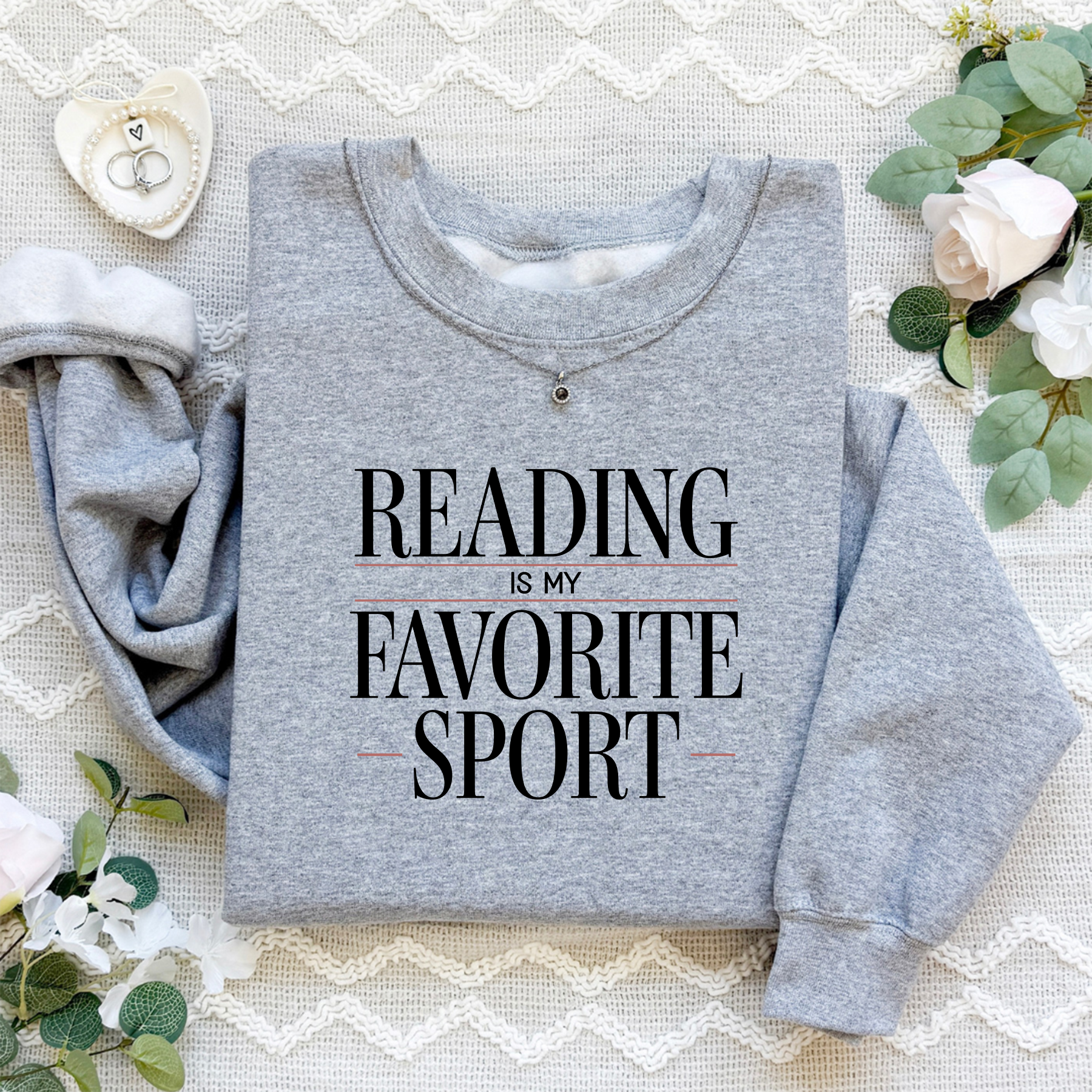 Reading Is My Favorite Sport Sweatshirt