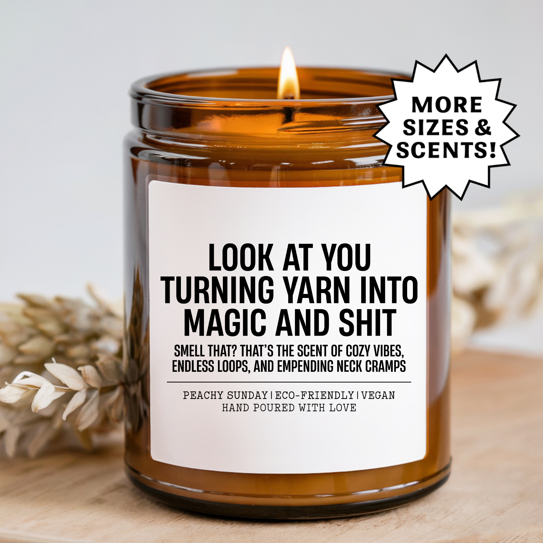 Look At You Turning Yarn Into Magic Candle