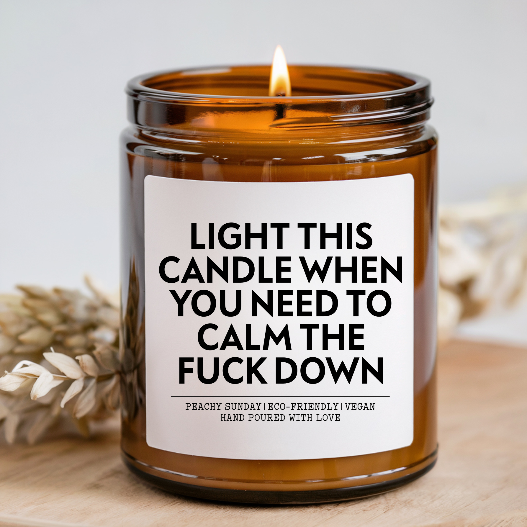 Calm The F-ck Down Candle