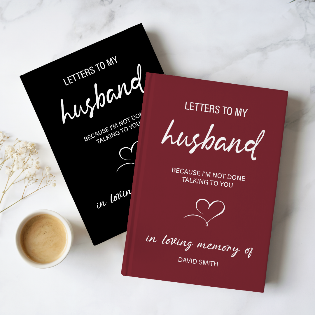 Personalized Letters to My Husband Grief Journal