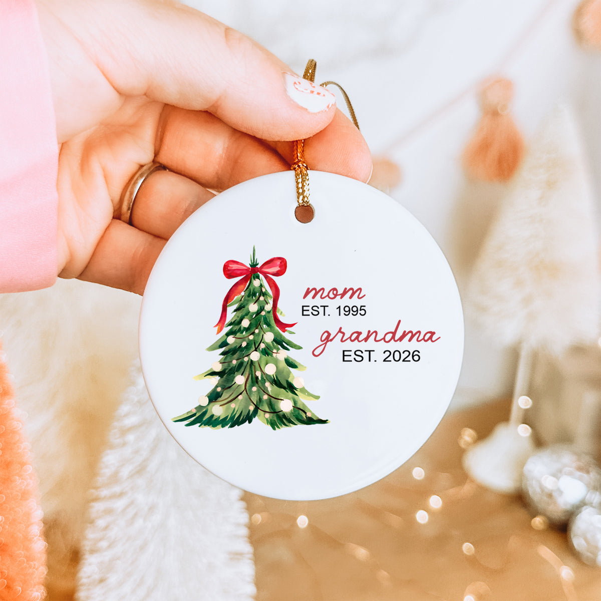 Boule de Noël personnalisée - De maman à grand-mère