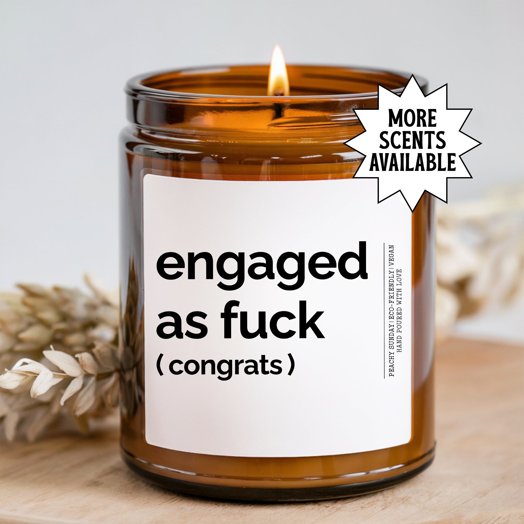 Bougie « Fiancé·e comme jamais »