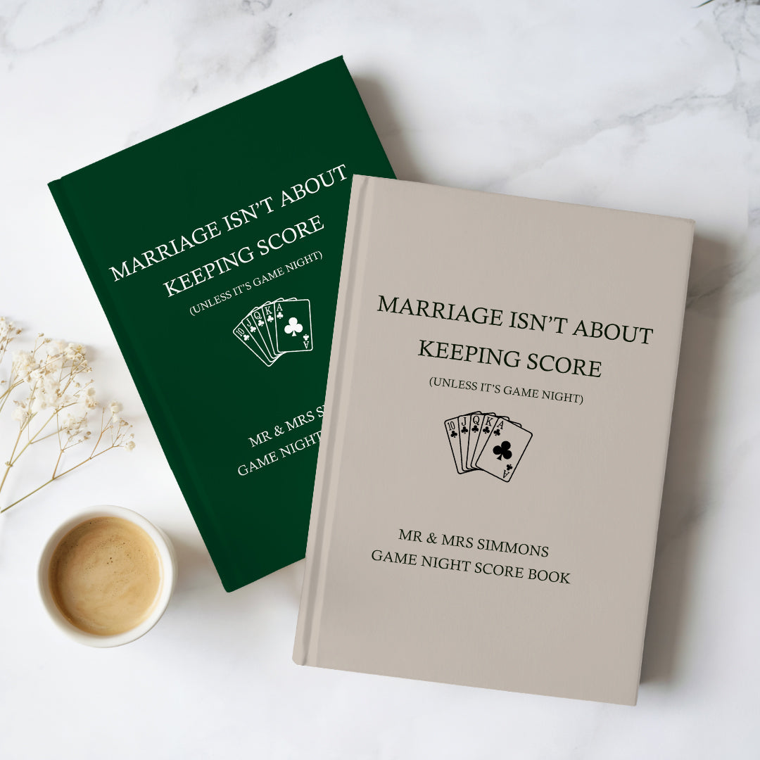 Diario personalizado: el matrimonio no se trata de llevar la cuenta