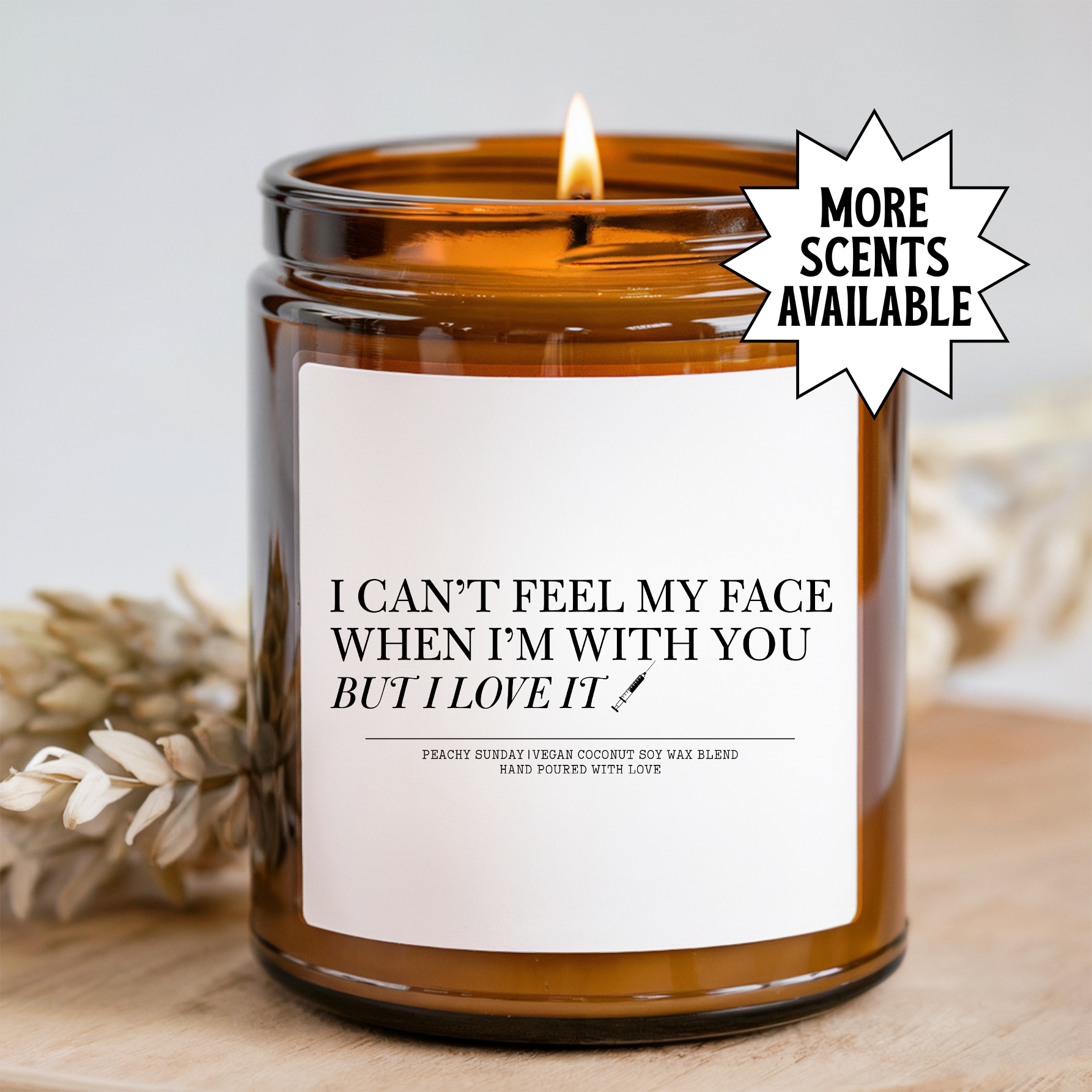Bougie « I Can't Feel My Face »