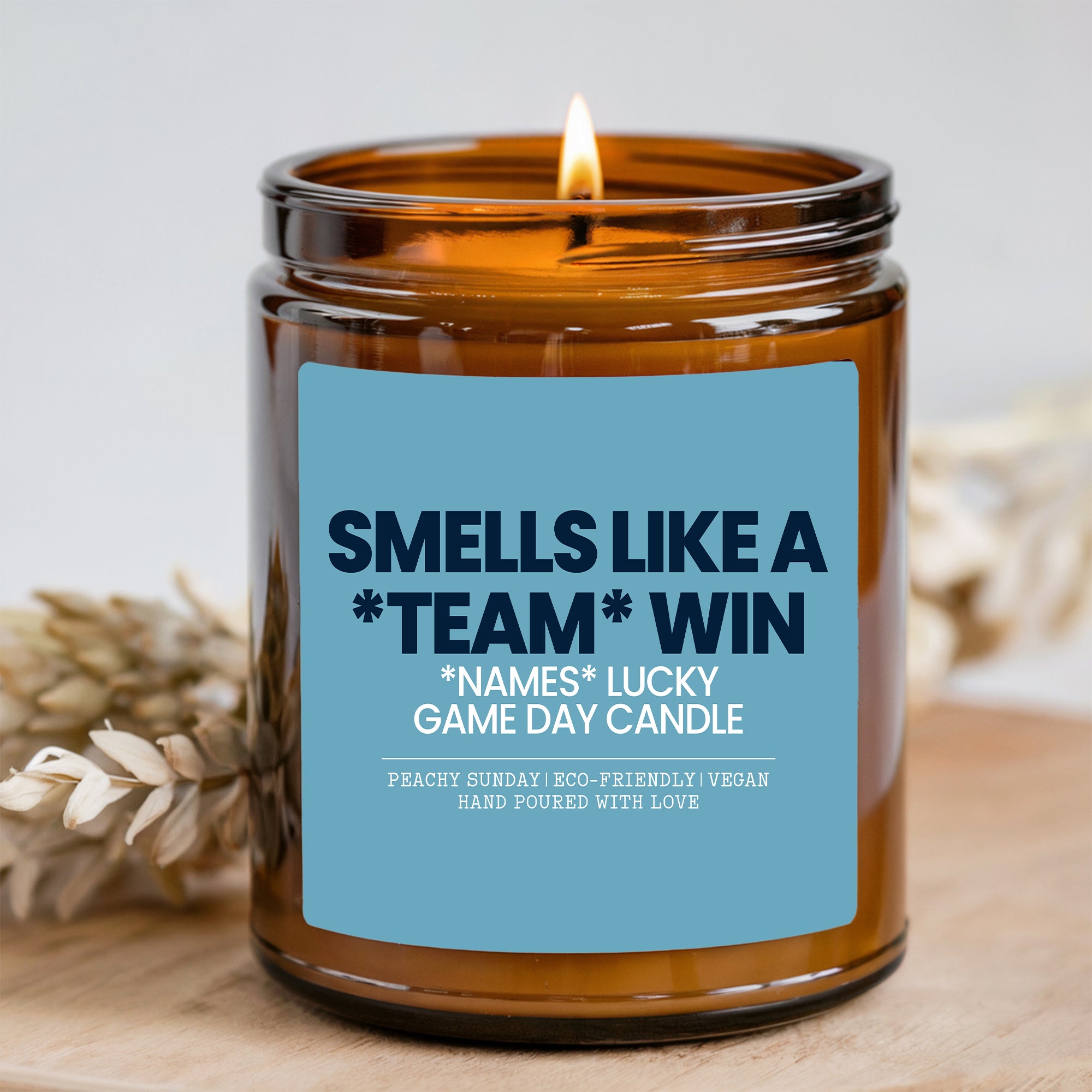 Personalized Smells Like A Win Fantasy Football & Sports Candle