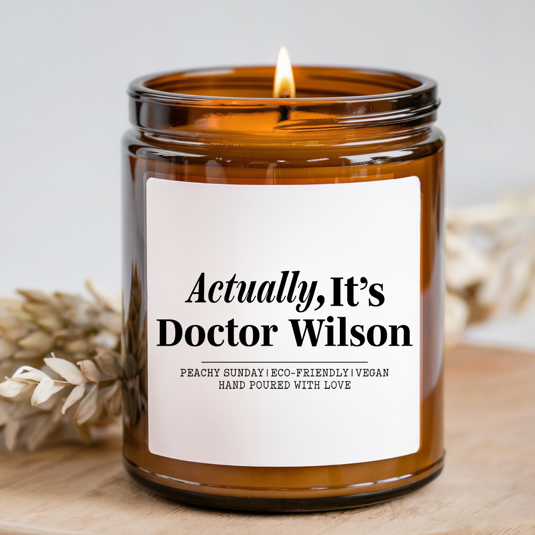 Personalized Doctor Graduation Candle