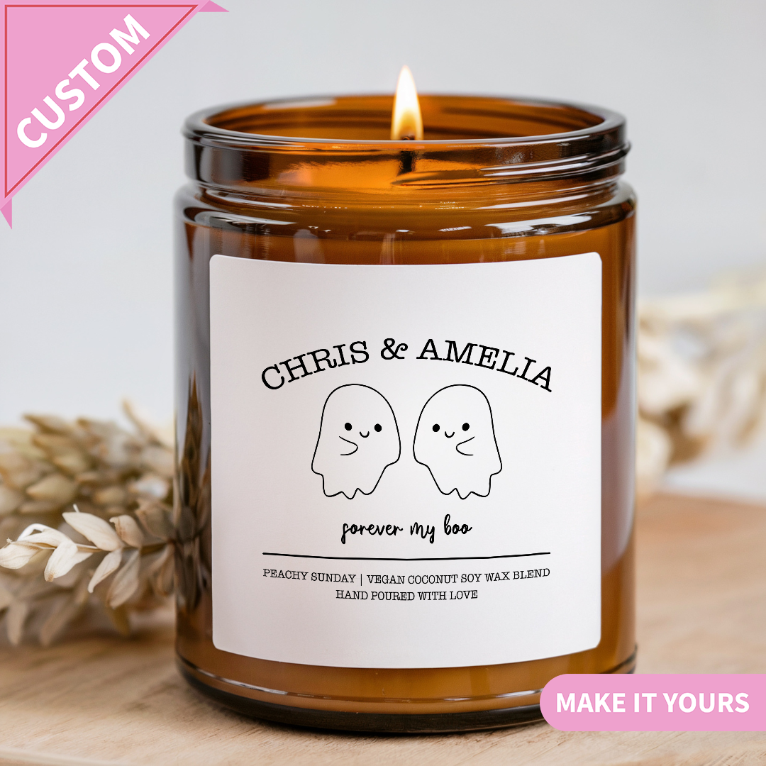Custom Couple Gift For Him & Her Candle