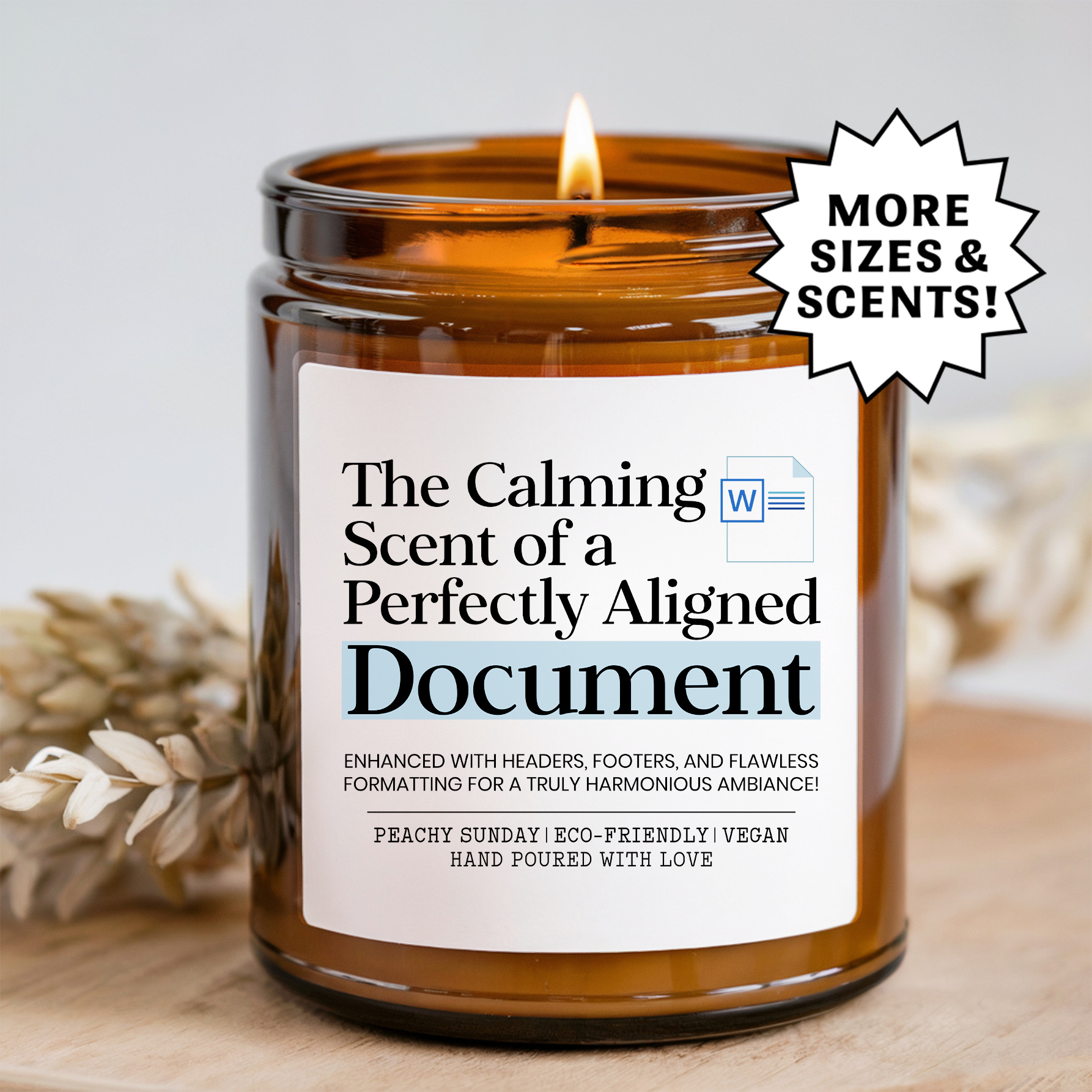 The Calming Scent Of A Perfectly Aligned Document Candle