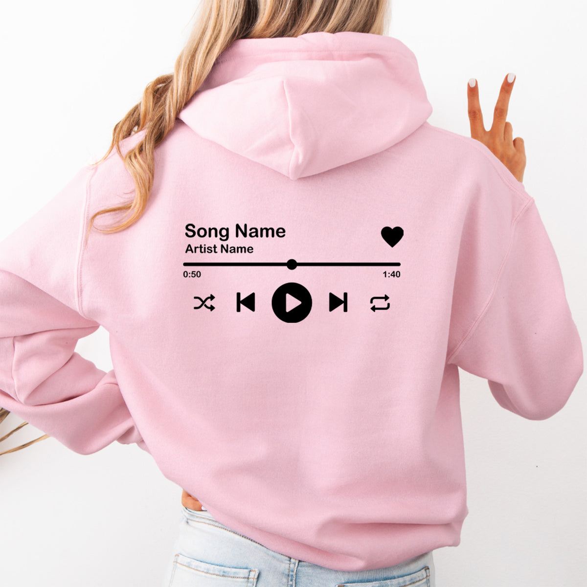Personalisierter Musik-Hoodie