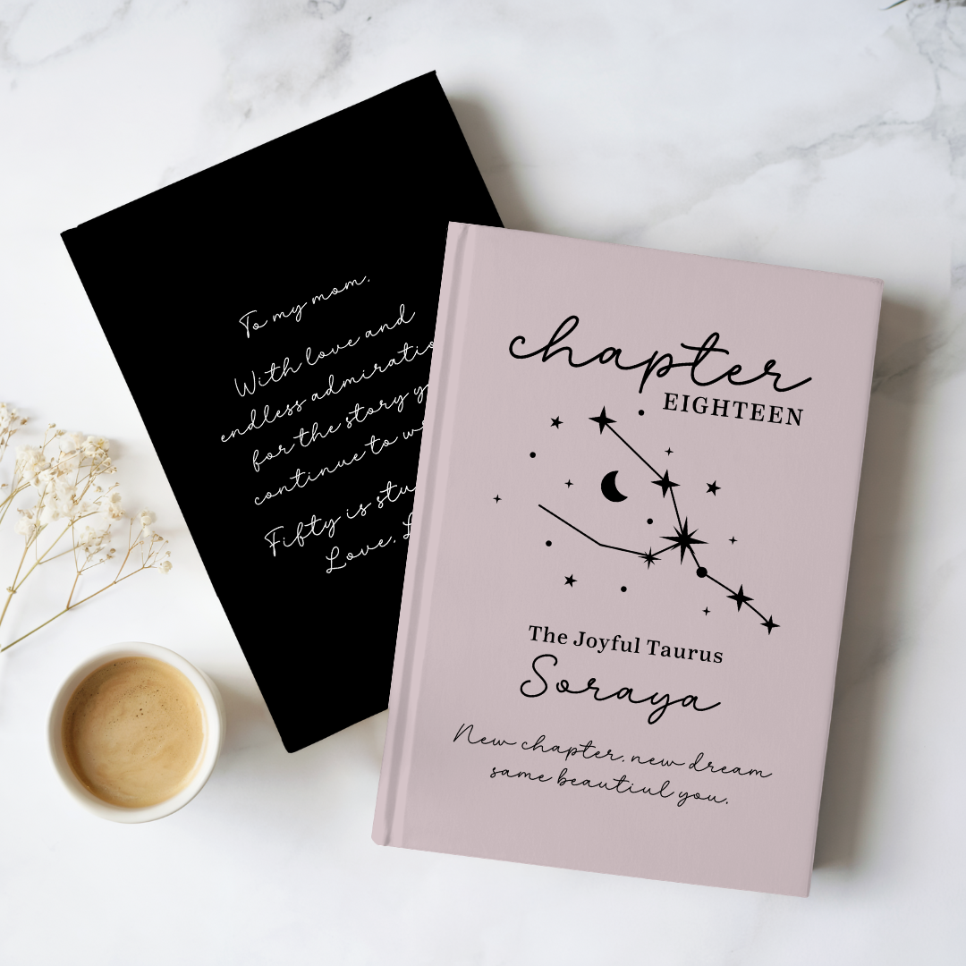 Diario personalizado para el 18º cumpleaños