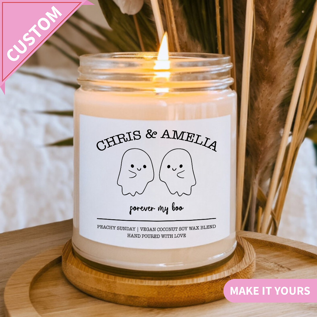 Custom Couple Gift For Him & Her Candle