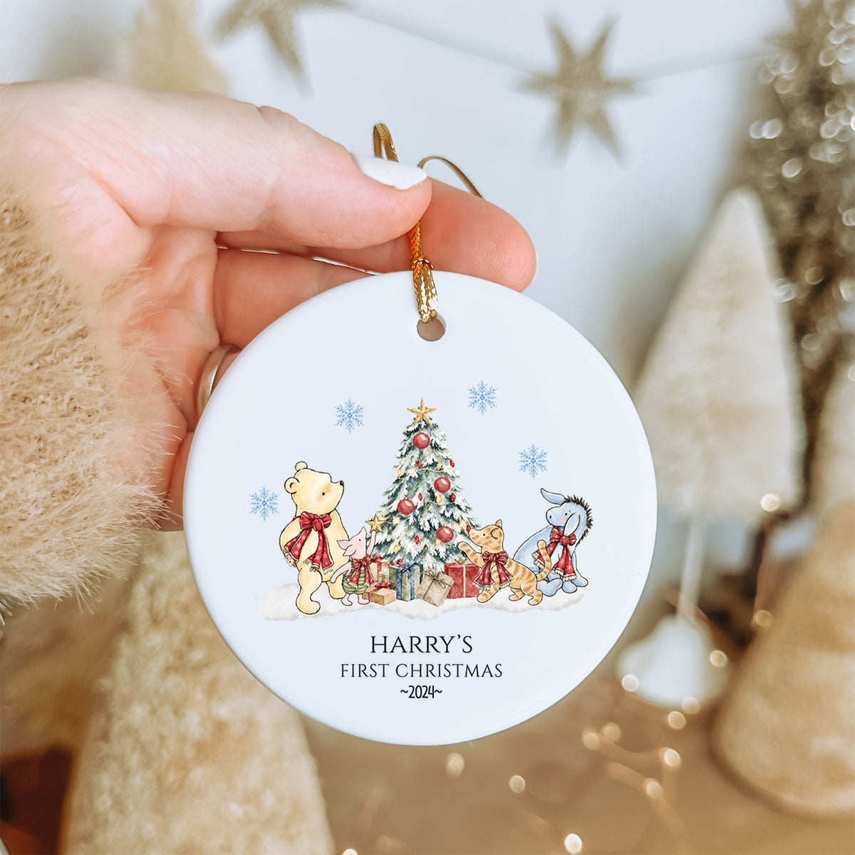 Personalized 1st Christmas Winnie The Pooh Ornament
