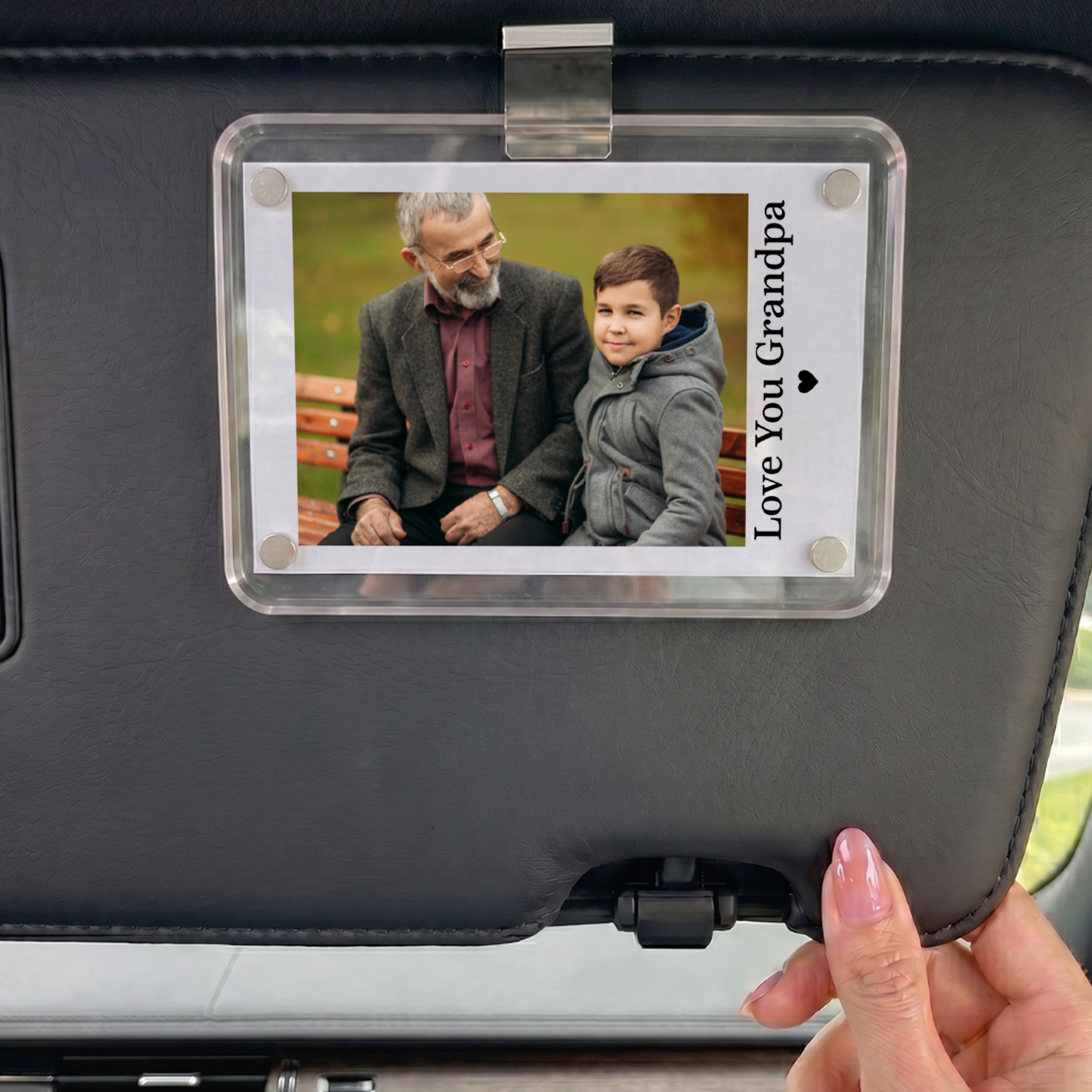 Personalized Photo Car Visor Clip
