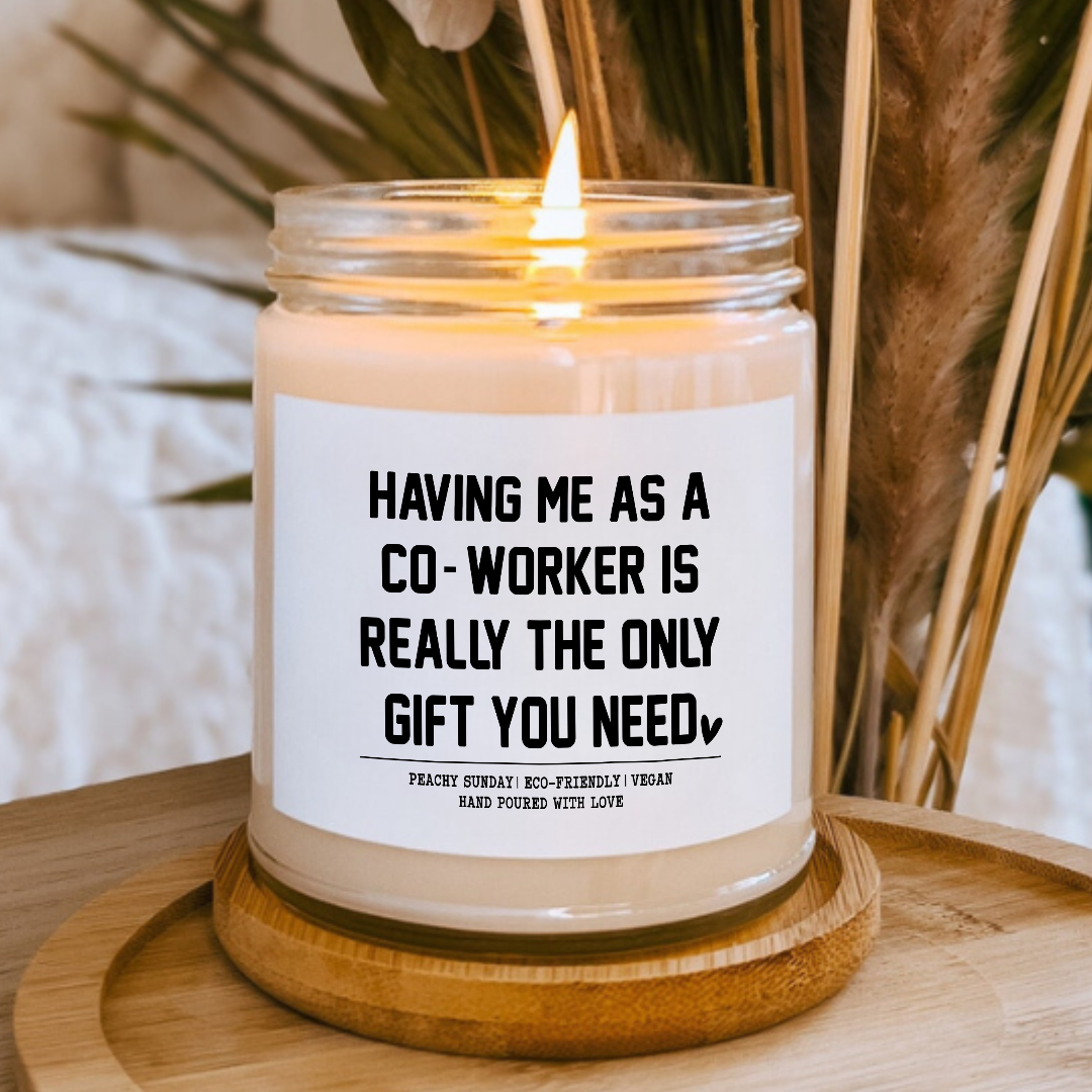 Co-Worker Gift Idea Candle