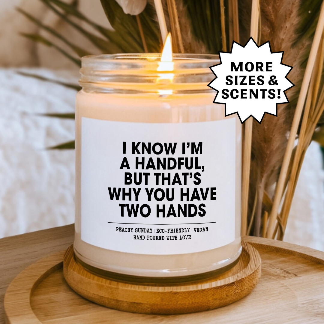 Romantic Gift With Flirty Quote Candle