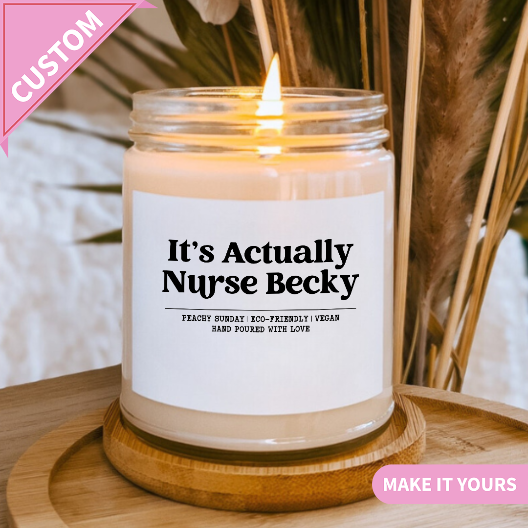 Custom Nurse Graduation Gift for Her Candle