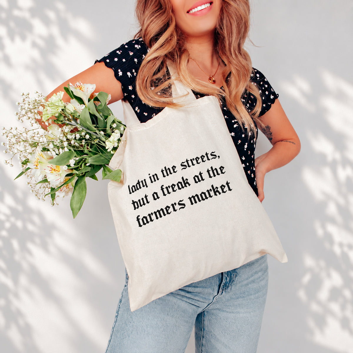 Lady In The Streets Tote Bag