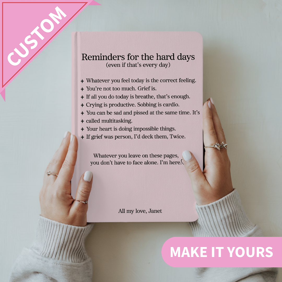 Personalized Grieving Friend Motivational Journal
