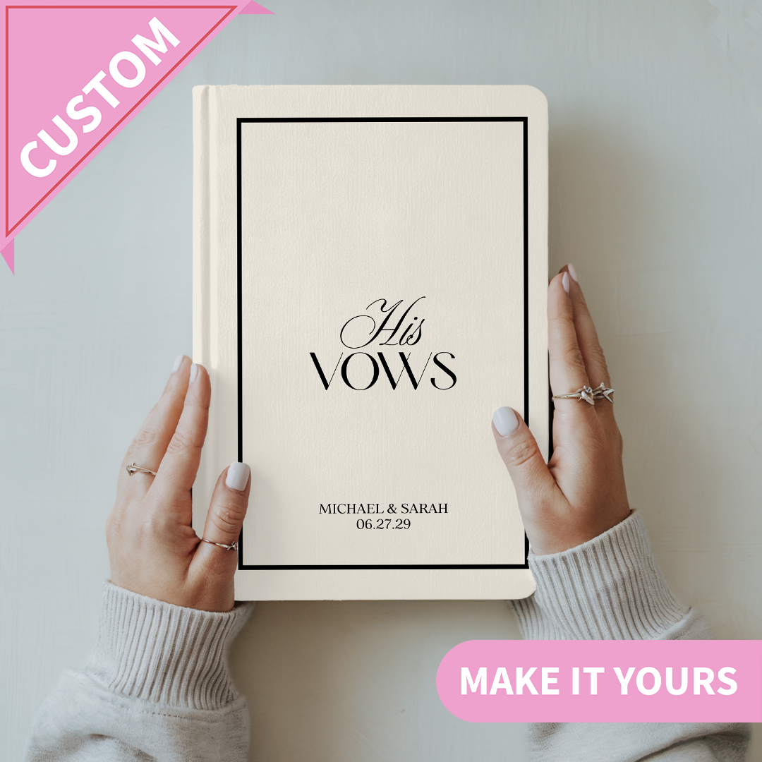 Personalized His And Her Vows Journal