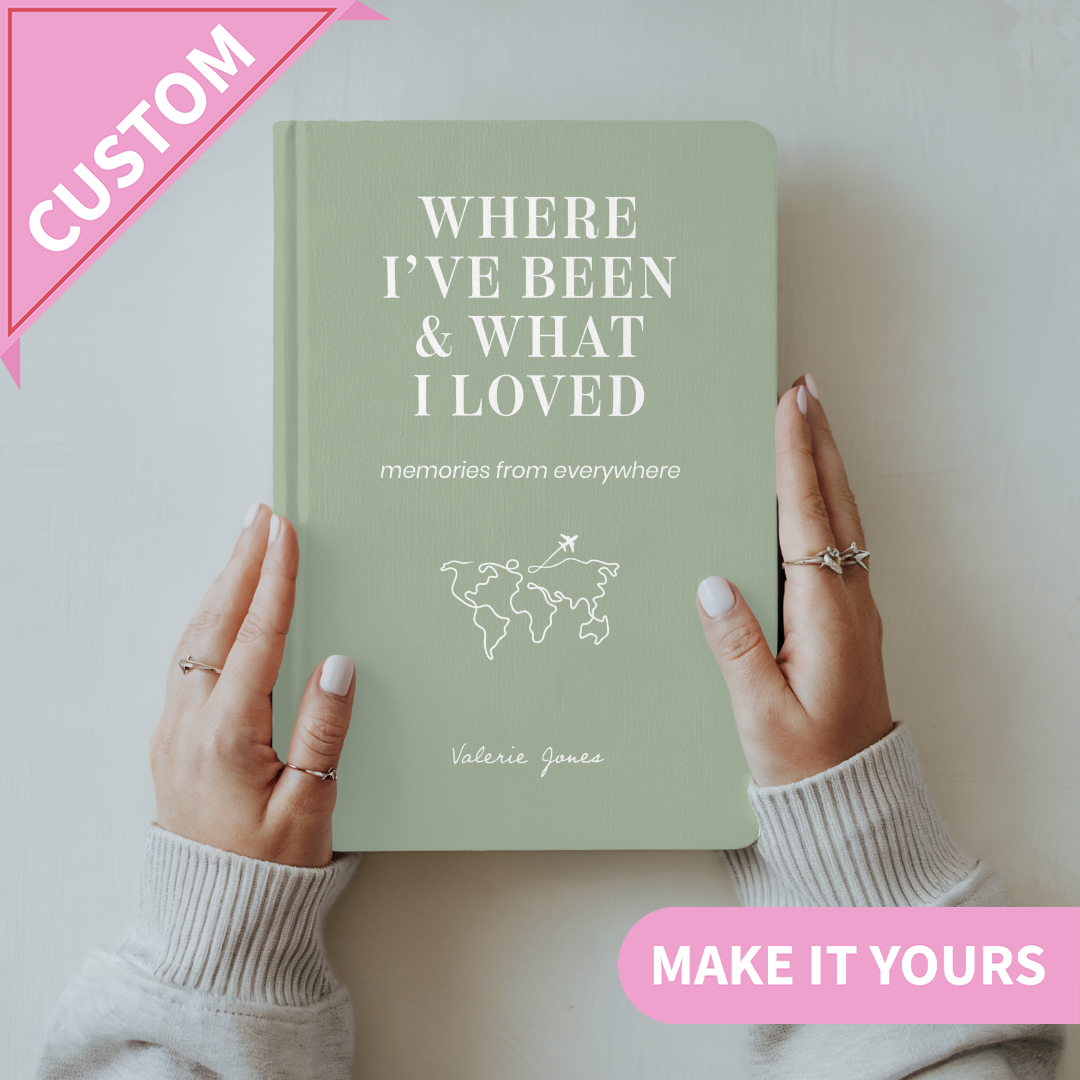 Personalized Where I’ve Been And What I Loved Journal