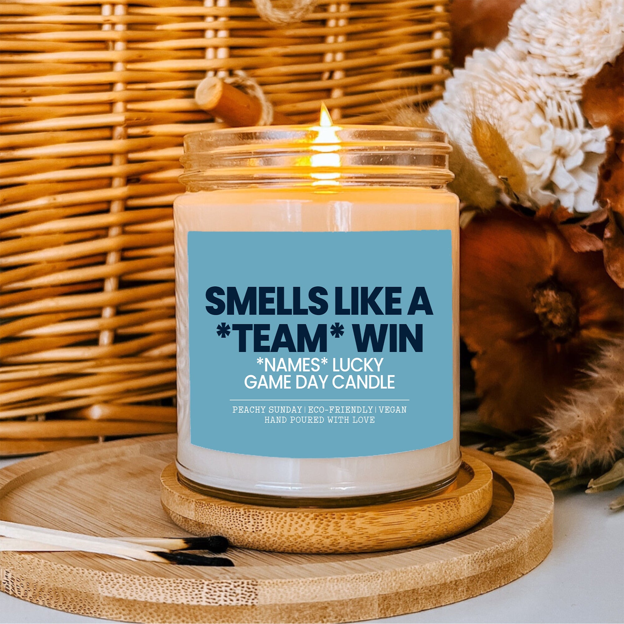 Personalized Smells Like A Win Fantasy Football & Sports Candle