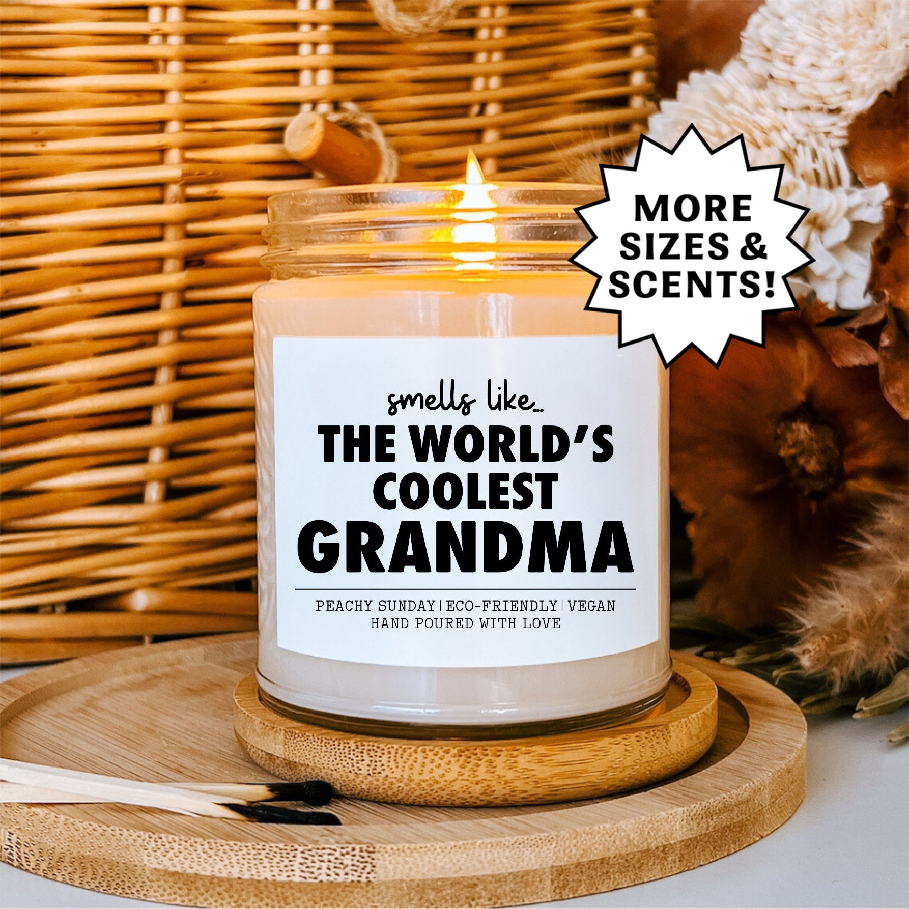 Smells Like World's Coolest Grandma Candle