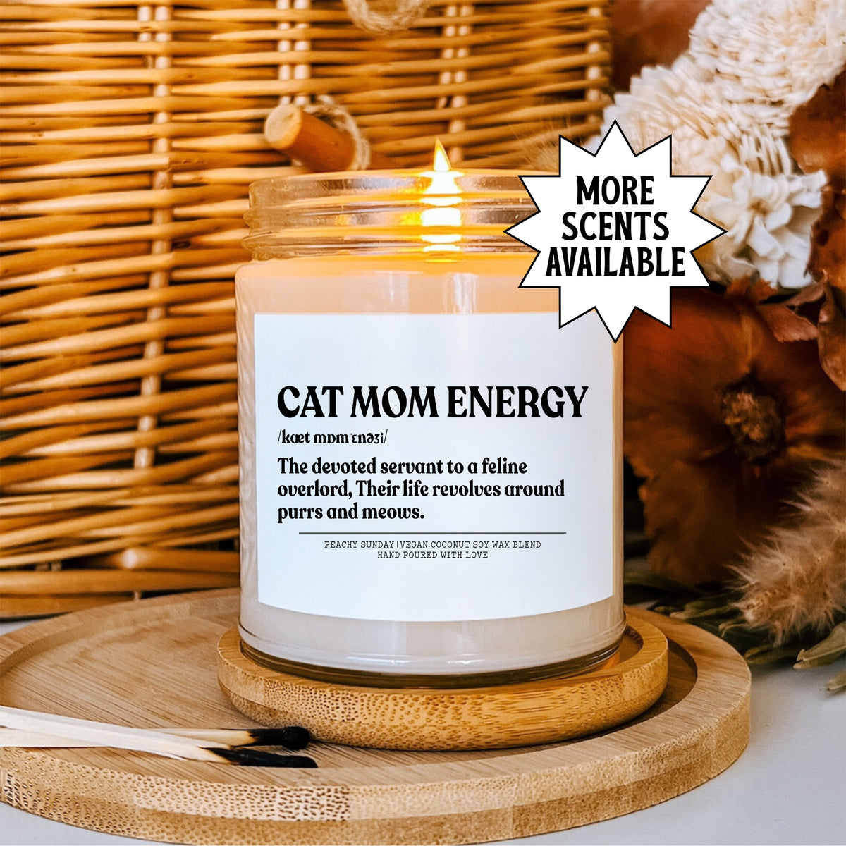 Cat Mom Energy Candle