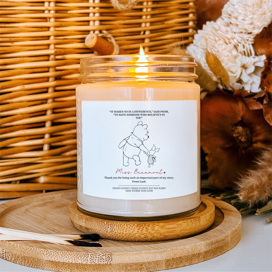 Personalized Teacher Thank You Candle