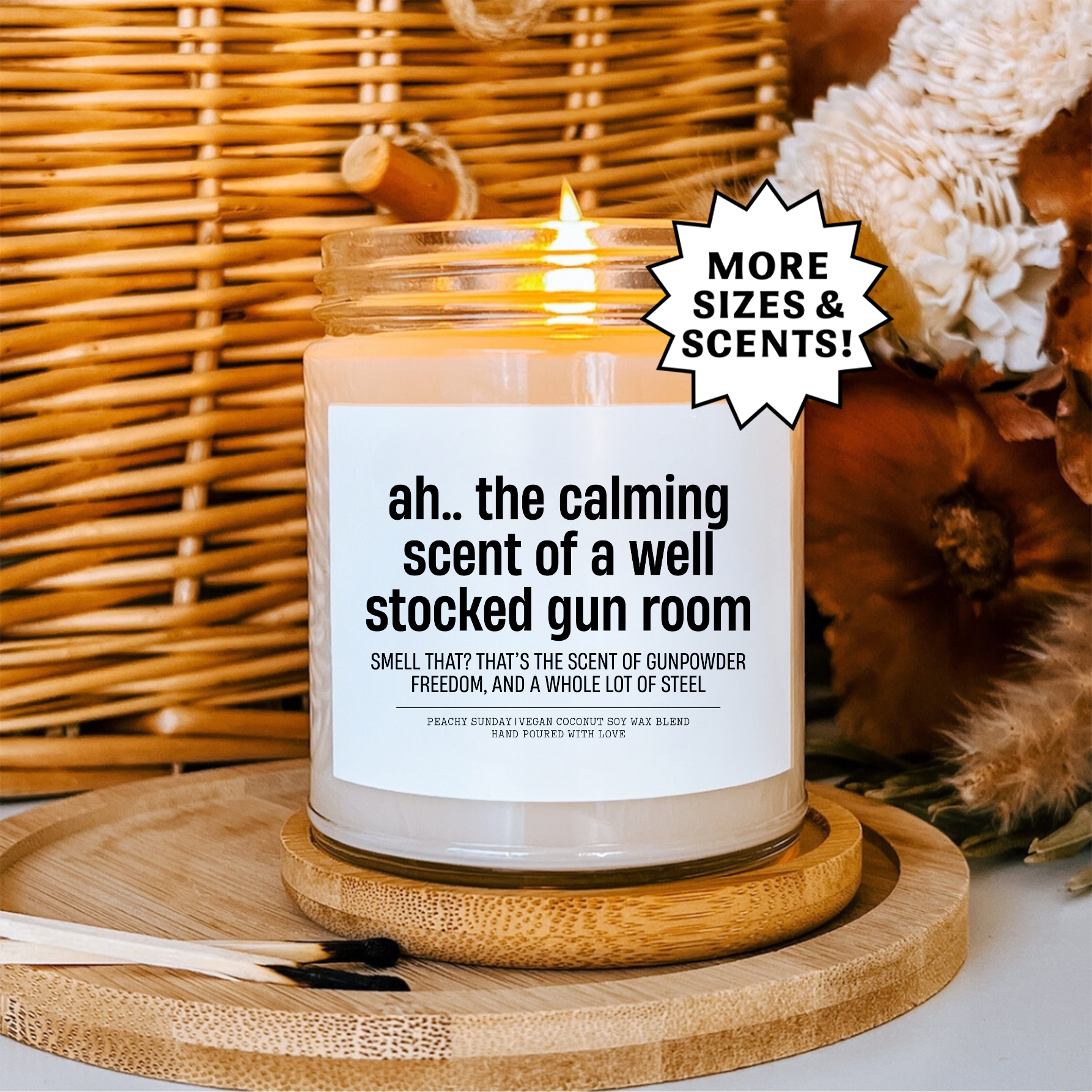 The Calming Scent Of A Well Stocked Gun Room Candle