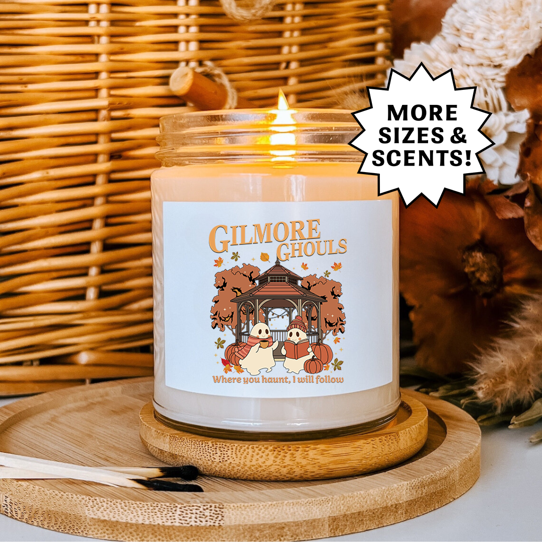 Gilmore Ghouls Funny Halloween Fall Gift for Fans Candle