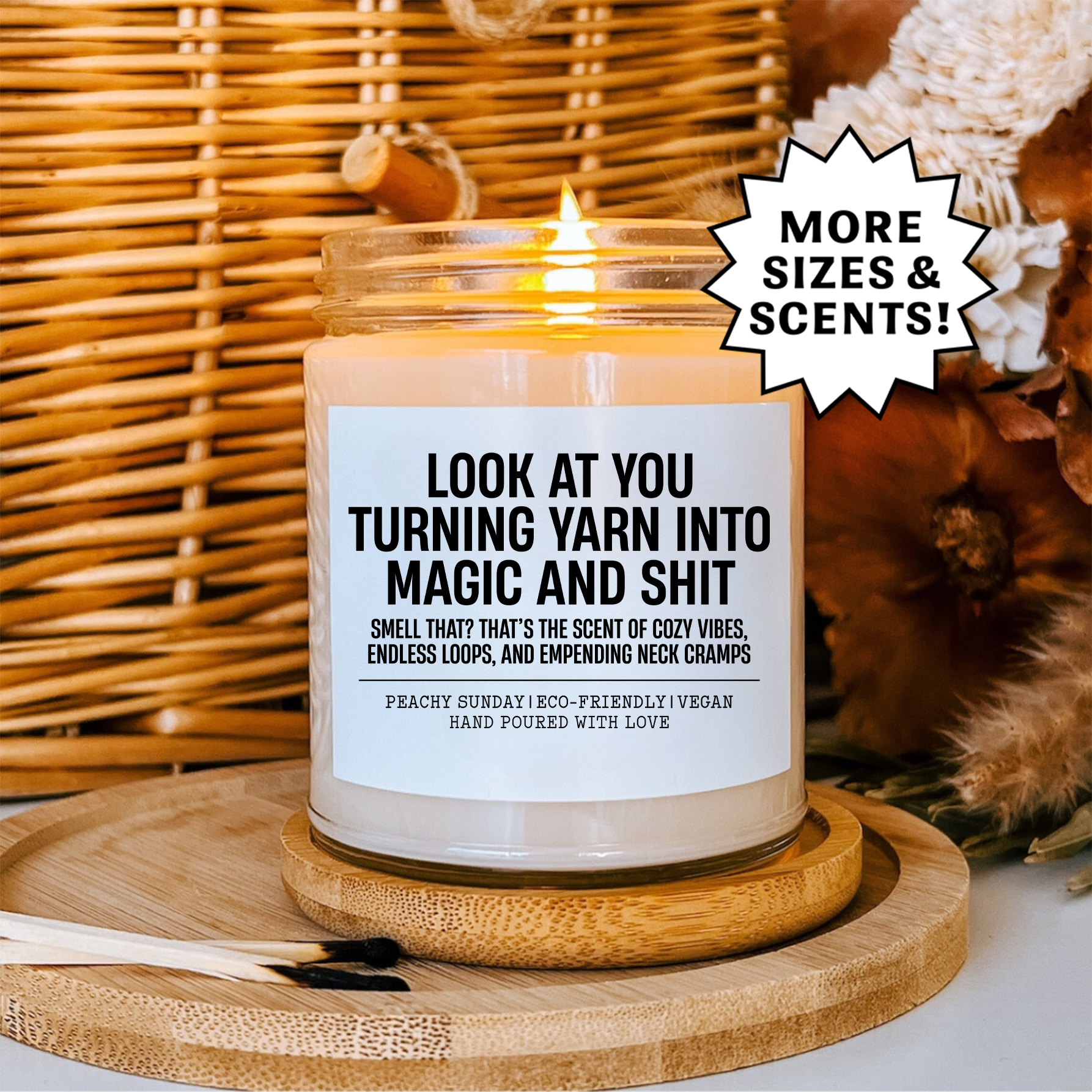 Look At You Turning Yarn Into Magic Candle