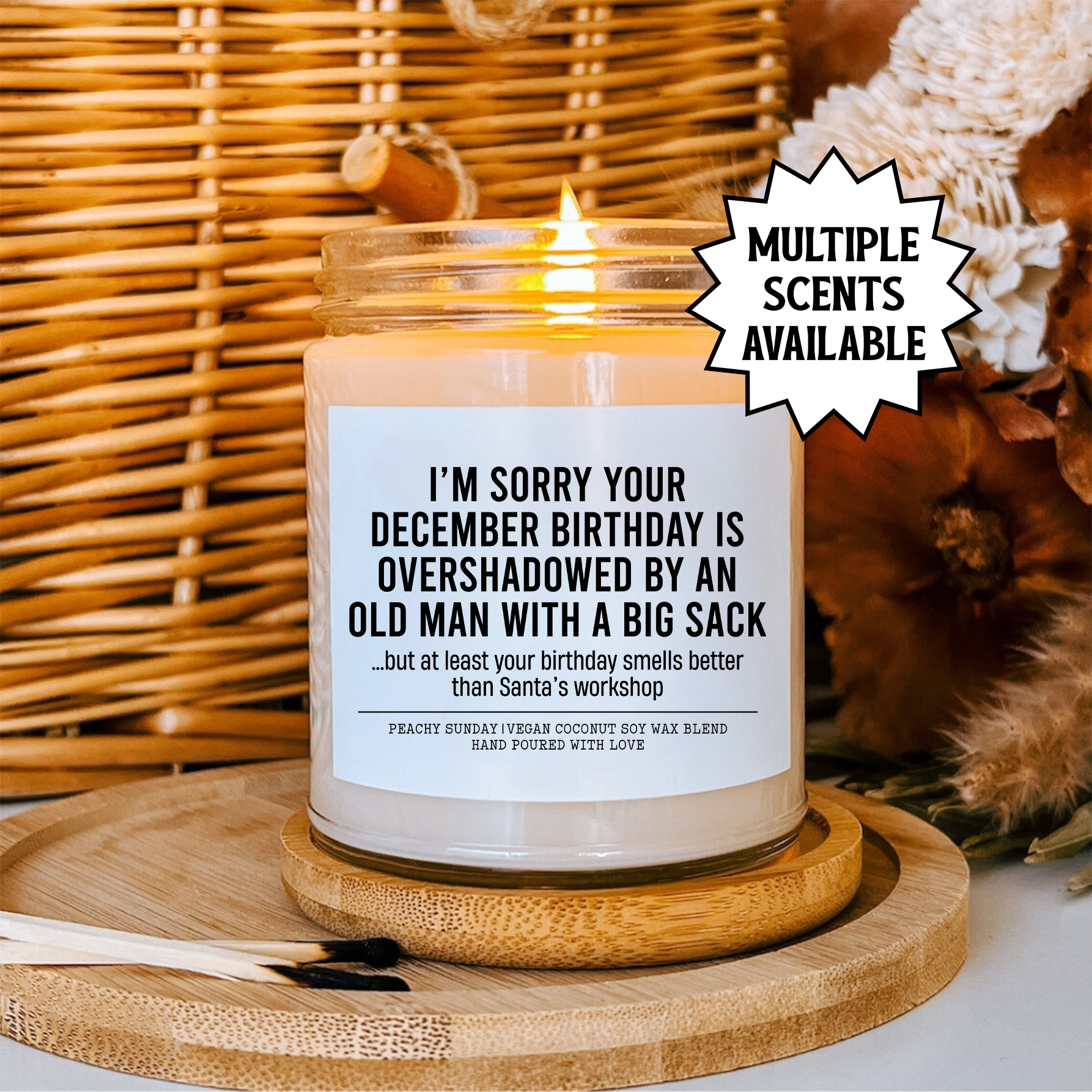 I'm Sorry Your December Birthday Candle