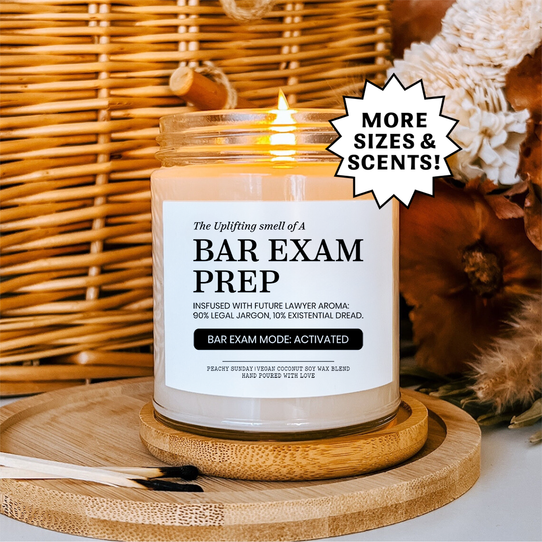 Bar Exam Prep Candle
