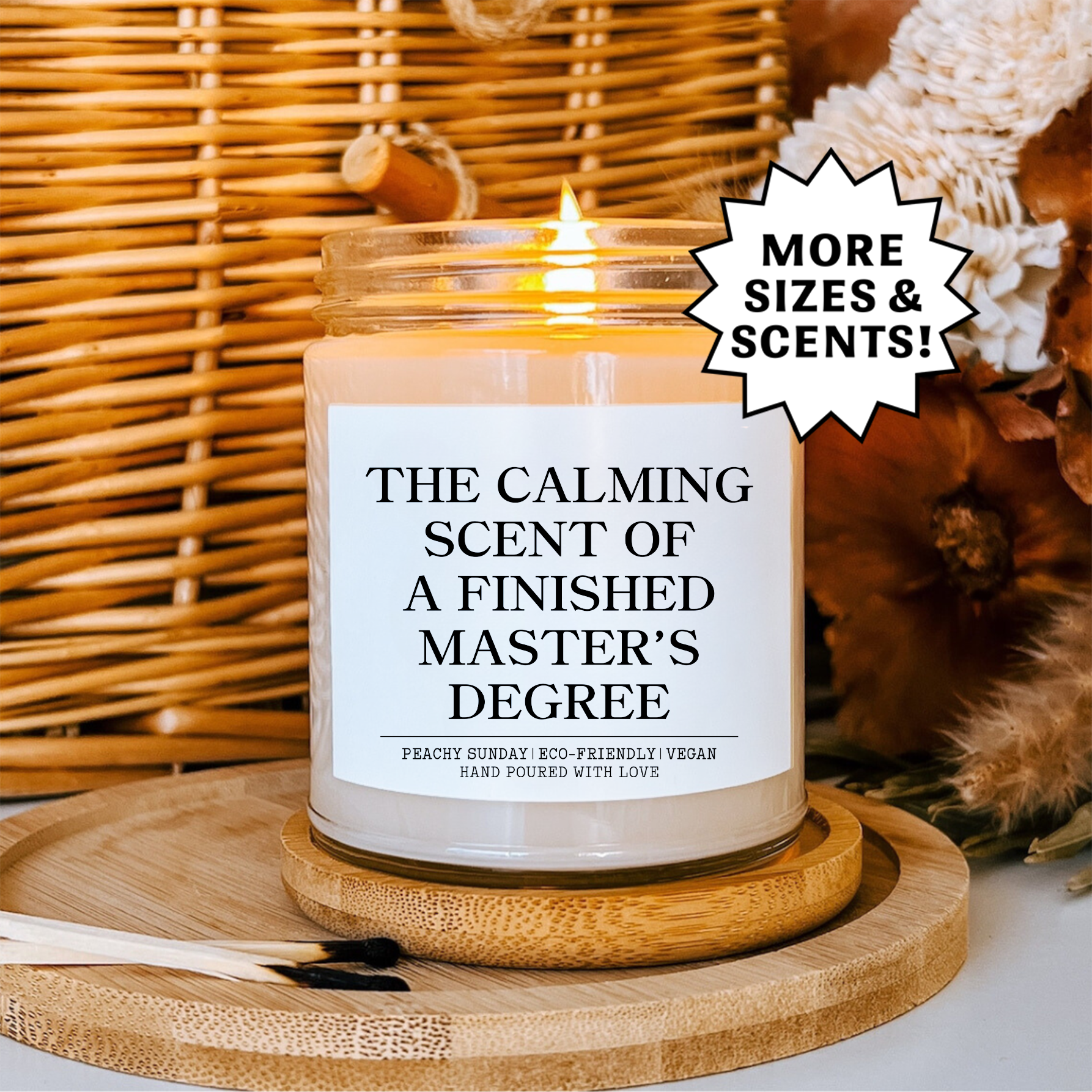 The Calming Scent Of A Finished Master's Degree Candle