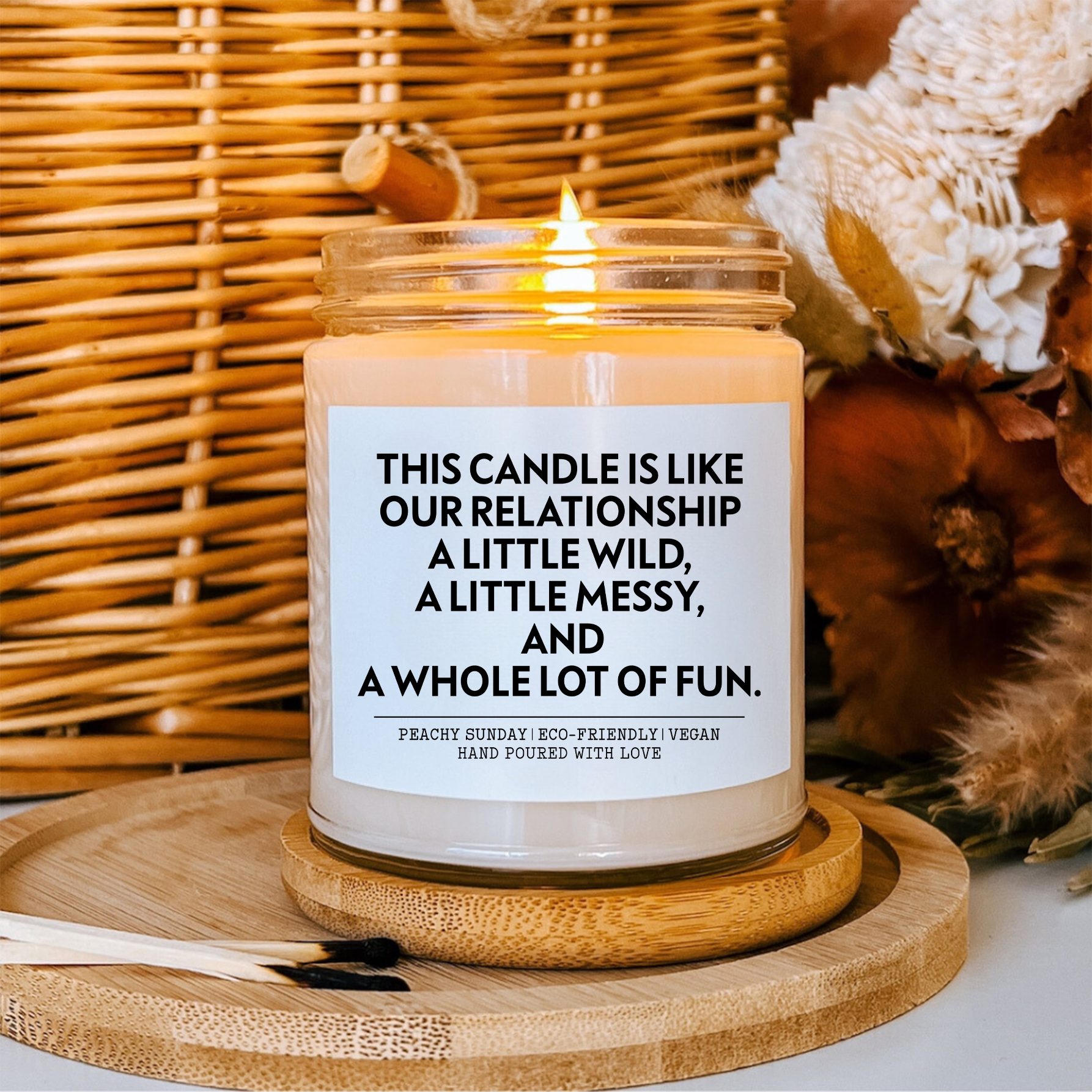 This Candle Is Like Our Relationship Funny Scented Soy Candle
