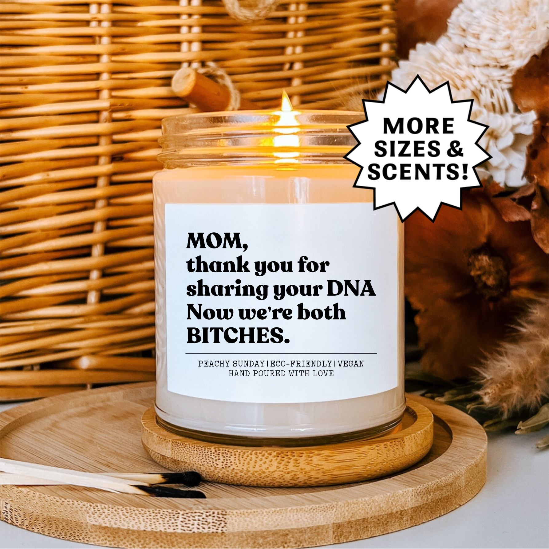 Mom Thanks For Sharing Your DNA Gift Candle