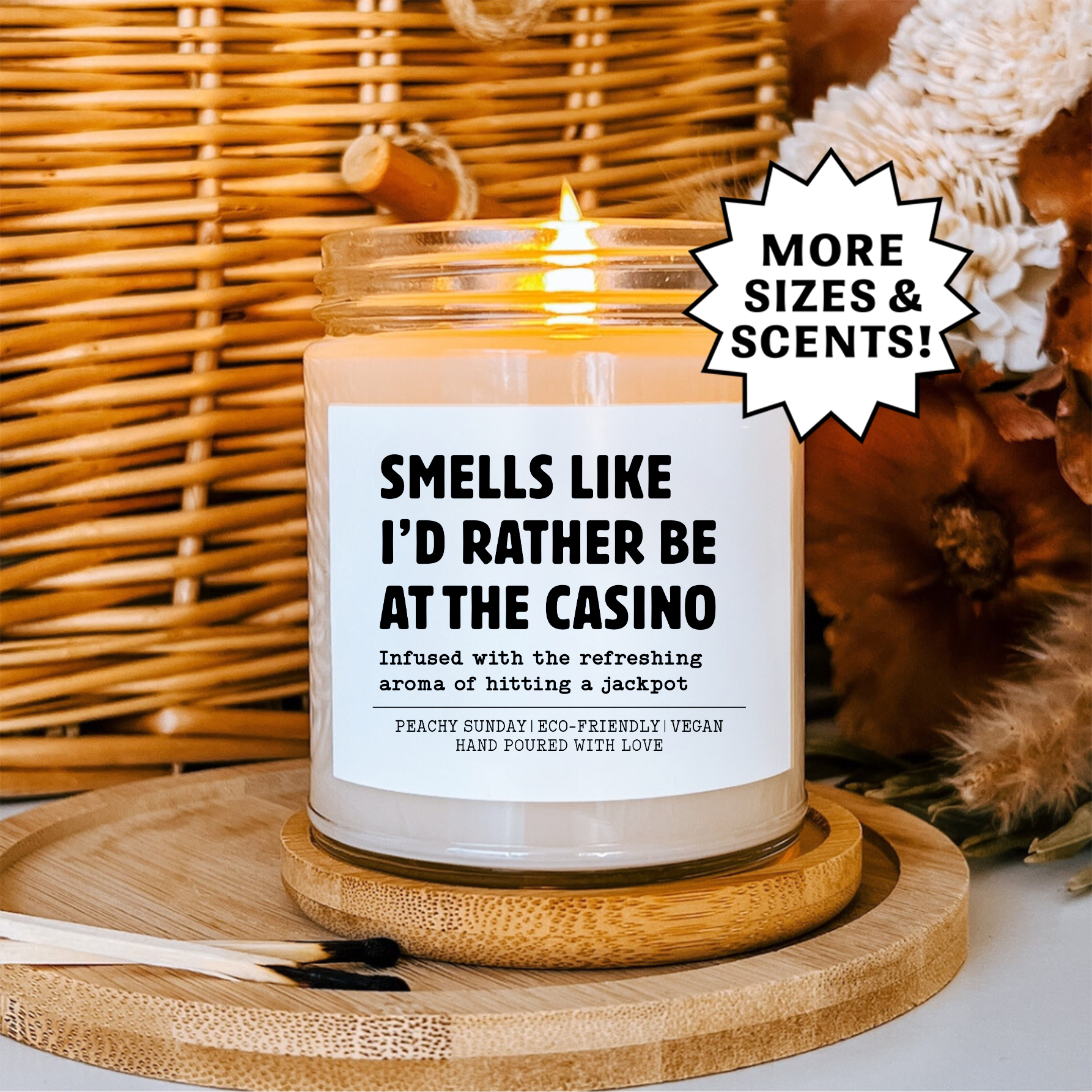 Smells Like I'd Rather Be At The Casino Candle