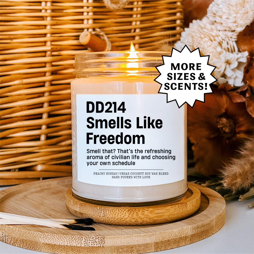 Smells Like Freedom Military Separation Candle