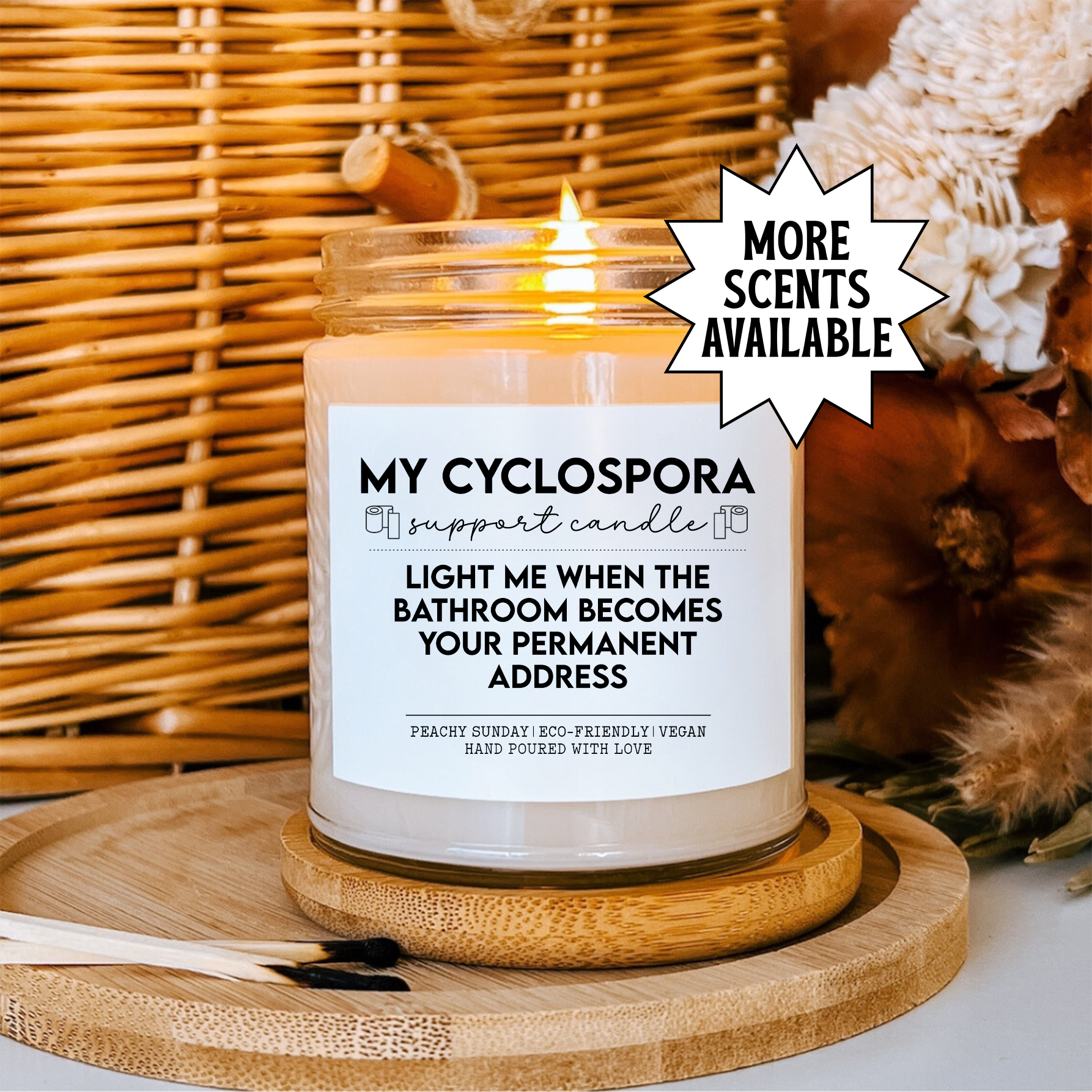 Cyclospora Support Candle