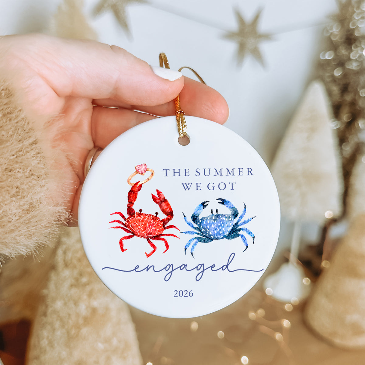 Personalisierbarer Ornament-Anhänger „Der Sommer, in dem wir uns verlobt haben“