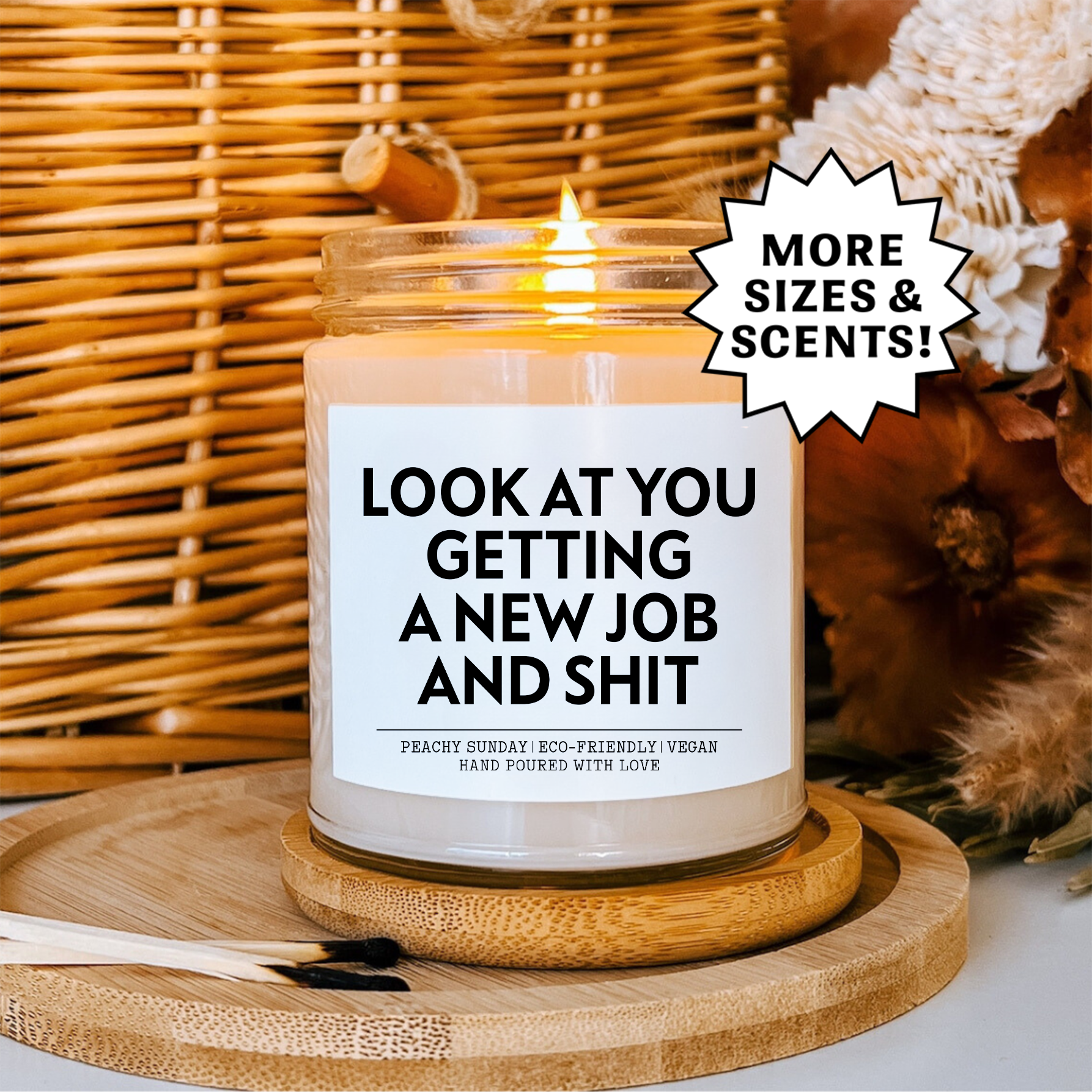 Congrats On Your New Job Gift Candle