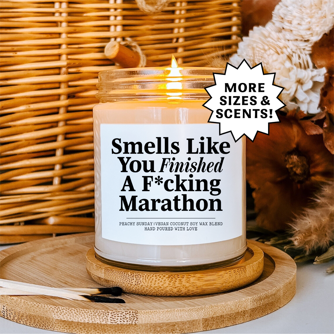 Smells Like You Finished A F-cking Marathon Candle