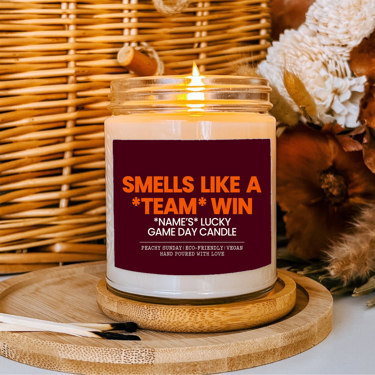 Bougie personnalisée « Lucky Game Day »