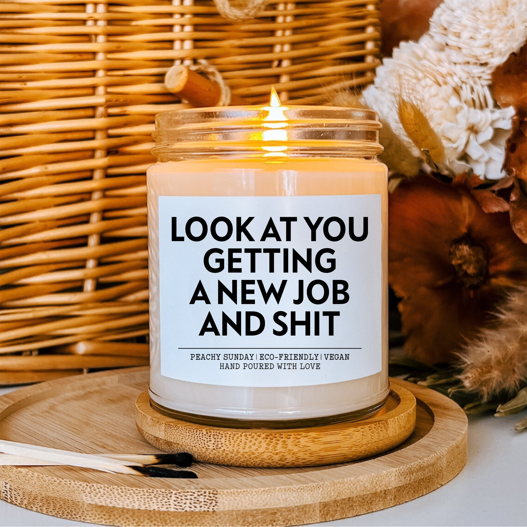 Congrats On Your New Job Gift Candle