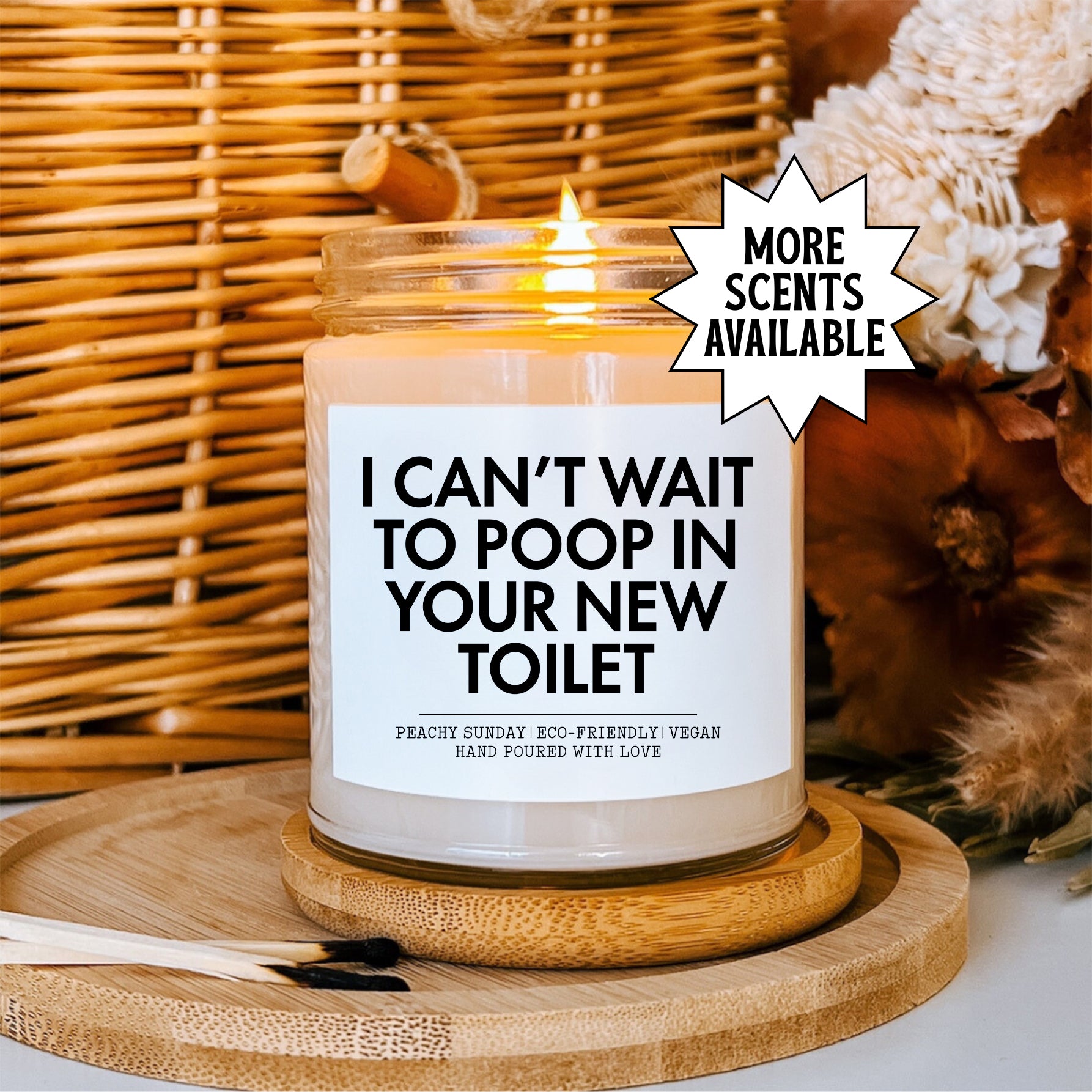 Ich kann es kaum erwarten, in deine neue Toilette zu kacken – Kerze
