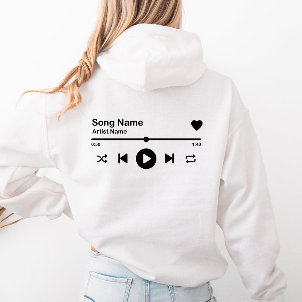 Personalisierter Musik-Hoodie