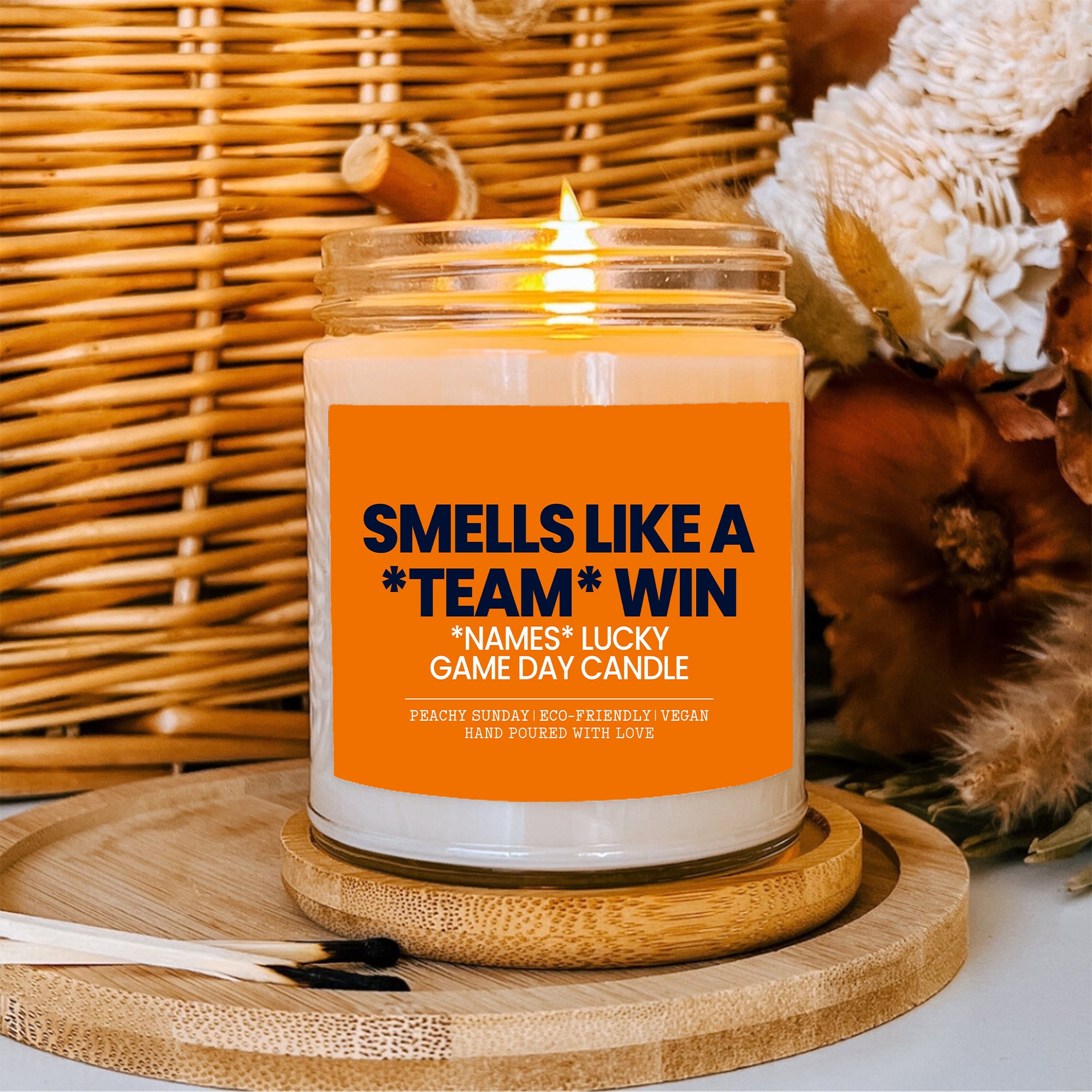 Personalized Sports Candle For Custom Team Name