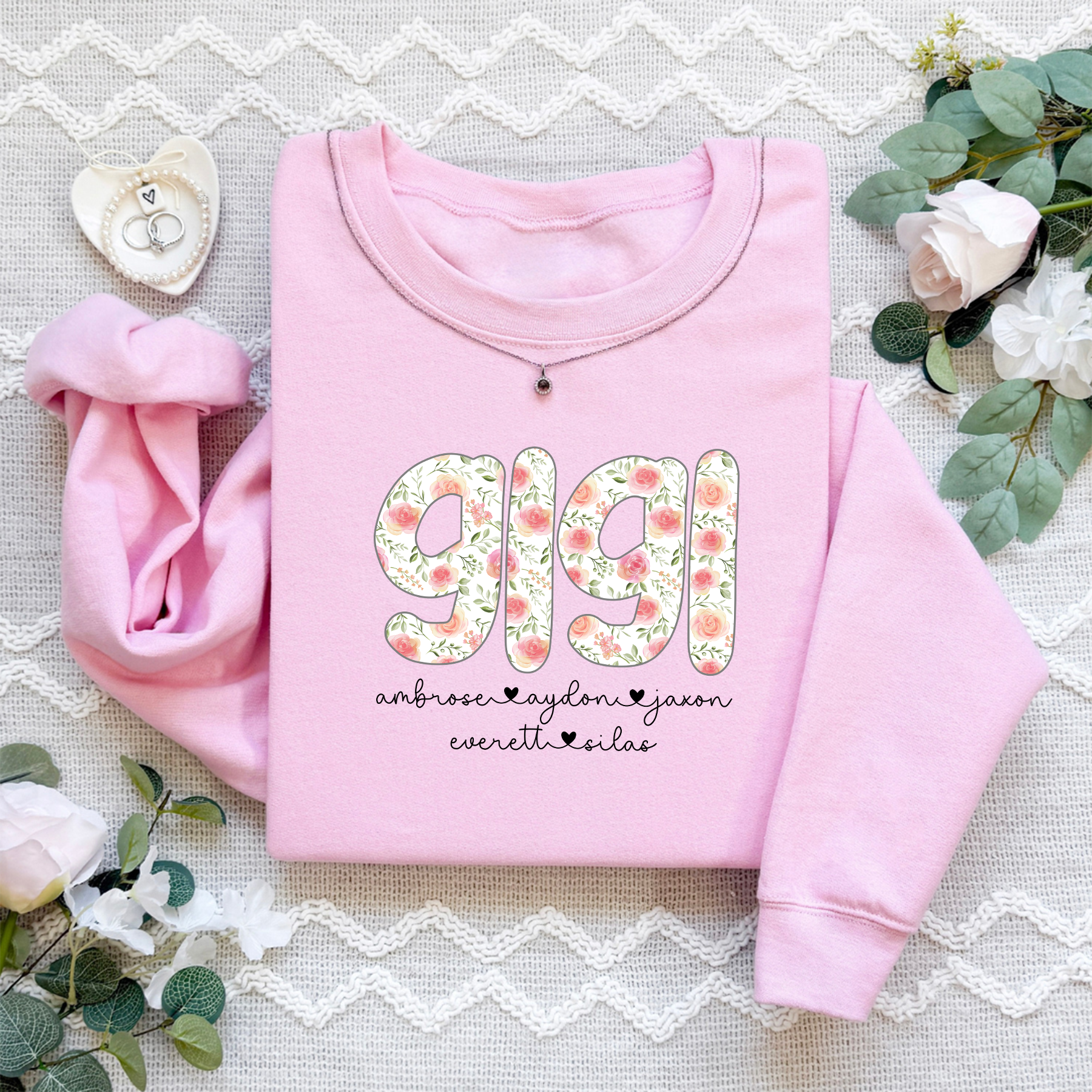 Personalized Gigi Comfort Colors Sweatshirt