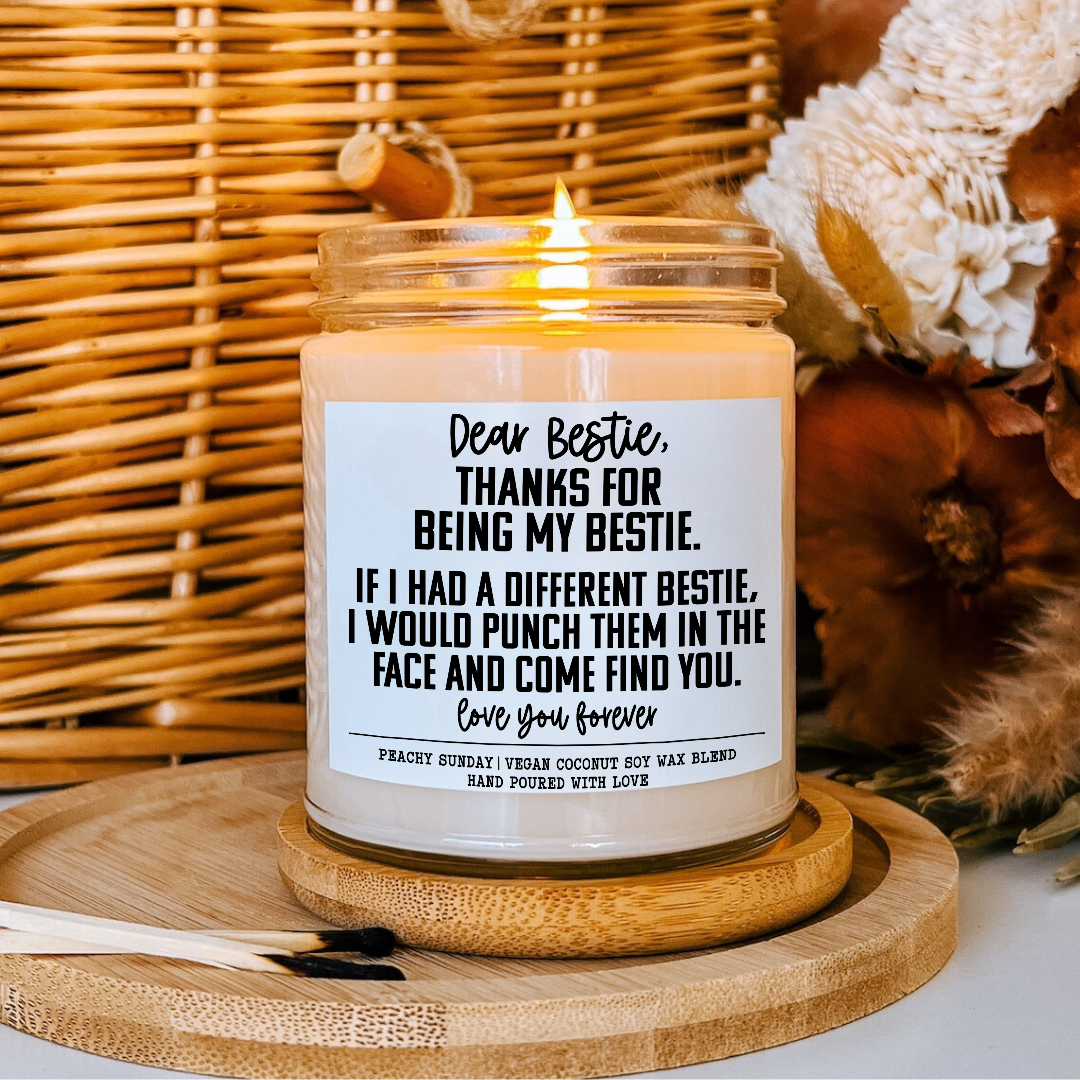 Thanks For Being My Bestie Candle